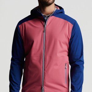 Peter Millar Hyperlight 3L Link Hoodie Full Zipper Jacket MSRP $270